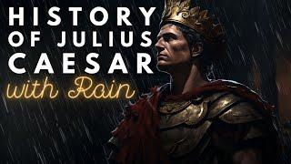 RAINY History of Julius Caesar | Historical Sleepy Story | Storytelling and Rain