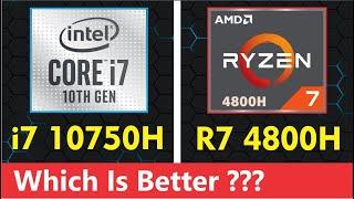 Intel i7 10750H vs AMD Ryzen 7 4800H | Which is Better ? | Intel i7- 10th Gen | AMD Ryzen 7 4800H