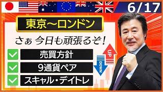 【FX｜相場分析】157.20‐10ゾーンで指値せずにドル買いしてみる。ストップは156.80で。157.75にかけてしっかりと利食いする。2024/6/17（月）