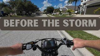 eBike Riding Before The Storm (Hurricane Heline)