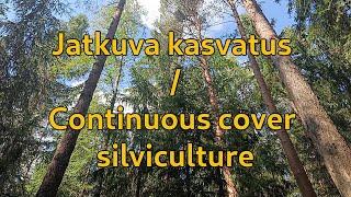 Jatkuva kasvatus, ennen hakkuuta, osa 1. | Continuous cover silviculture, part 1