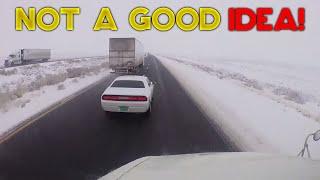 AMERICAN TRUCK DRIVERS DASH CAMERAS | 4 Wheeler With A Death Wish, Close Call, Merging Issue! #262