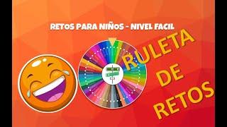 🟤 Ruleta de Retos,  Nivel - Fácil (niños con supervisión de adultos responsables) 🟤