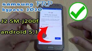 Samsung J2 SM-j200f frp bypass google account android 5.1.1