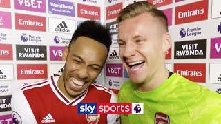 "I hated playing against him!" | Bernd Leno jokes after Aubameyang's performance vs Everton