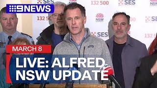 LIVE: NSW Premier Chris Minns has latest Ex-Tropical Cyclone Alfred update | 9 News Australia