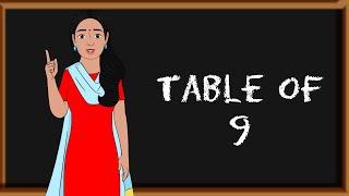 Table of 9 | Table | Table For Kids | Tables |  Education | E-Learning Studio