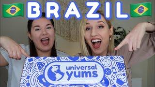 TASTING BRAZILIAN SNACKS | Universal Yums | Super Yum Box | February 2023 | BRAZIL