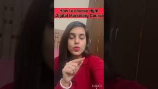 Digital Marketing Courses: How to Choose the Best One! #shorts