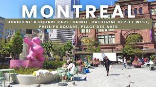 MONTREAL, Quebec, Canada: Sunny Walk in Downtown Montreal 2024 [4K]