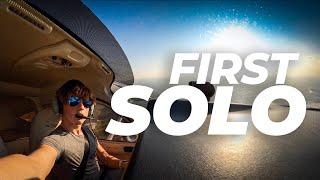 My First Flight Alone! (with ATC) (Tecnam P2008 'Solo')