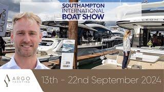 An invitation to visit Argo Yachting at the Southampton International Boat Show 2024