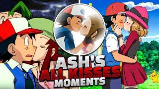 Every time Ash get kissed by girls  -  Top 7 Ash's kisses moments