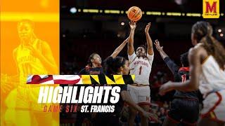 Maryland Women's Basketball Highlights | Maryland 107, St. Francis 35