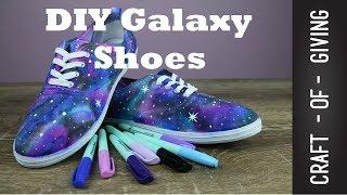 Easy DIY Galaxy Shoes  | Craft of Giving