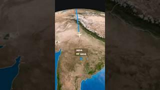 Kazakhstan to India World Travel Flight Map Animation #travel #animation #videoediting