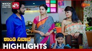 Shanthi Nivasa - Highlights | Full EP free on Sun NXT | 18 Sep 2024 | Udaya TV