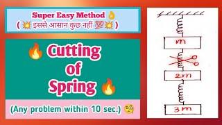 Cutting of Spring | Spring Trick NLM | Spring and Block System