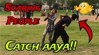 Scaring people in cricket ground | scaring prank | Typical Hab