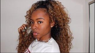 HOW TO STYLE YOUR $12 HALF WIG | HALF UP HALF DOWN | OUTRE PENNY | NATURAL HAIR