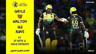 Chris Gayle & Chadwick Walton score the highest ever CPL partnership 162!