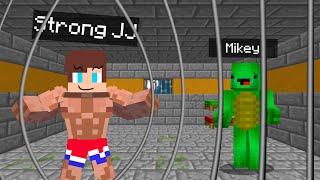 Strong JJ and Mikey Escape from the Underground Prison in Minecraft – Maizen