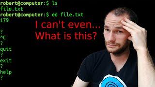 Trying The Oldest Text Editor In Linux - The ed Command
