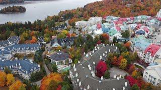 Fall Foliage at Mont-Tremblant, Quebec || Most Beautiful Pedestrian Village in Canada