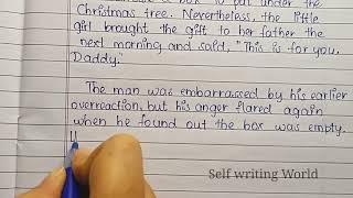 Story : Gift From Daughter Story Writing || English story #selfwritingworld #story