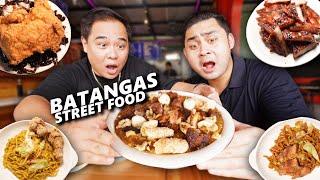 BATANGAS Street Food Tour! 5 Must Eats in Batangas! Lomi, Tostado & Goto!