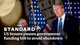 US Senate passes government funding bill to avoid shutdown