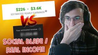 Social Blade vs Real Income (Comparing Gaming Channel Youtube Earnings)