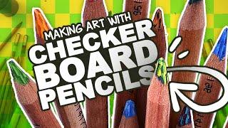 CHECKERED PENCILS! | Mystery Art Box | Paletteful Packs Unboxing