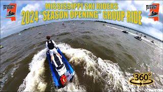 Mississippi Ski Riders "Season Opening" Group Jet-Ski Ride (April 2024) 360° Video!