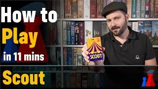 How to play Scout boardgame - Full teach + Visuals - Peaky Boardgamer