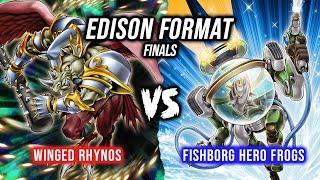 Yu-Gi-Oh! Edison Format Finals: Winged Rhynos Vs Fishborg Hero Frogs ft. @TheMacroShow ​⁠