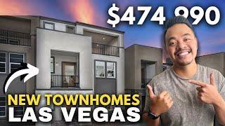 HUGE 4 Bedroom Barclay Model Home Tour in Gardenia Townhomes Las Vegas!