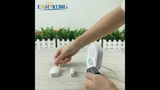 (EARYKONG) WiFi Home Alarm System Wireless 433MHz Strobe Siren Motion Sensor Infrared PIR Detection