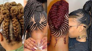 CUTE BRAIDED UPDO HAIRSTYLES FOR BLACK WOMEN AND BLACK GIRLS PART 8