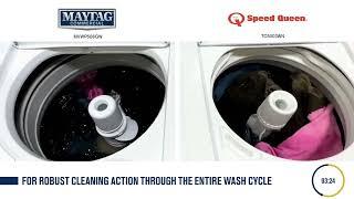 Maytag Commercial Grade for Home Wash Action Comparison