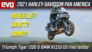 2021 Harley Davidson Pan America 1250 review | Jump, Wheelie and Slide test | evo India