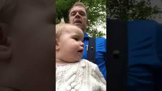 Cute baby tries to say cucumber | #shorts