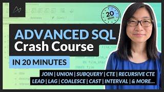 Learn 12 Advanced SQL Concepts in 20 Minutes (project files included!)