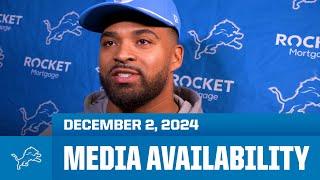 Detroit Lions players meet with the media | December 2, 2024