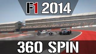 F1 2014 360° Spin - F1 2014 Gameplay - Ein schöner Dreher beim Großen Preis der USA 2014