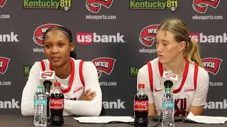 WKU WBB: G Josie Gilvin and G Acacia Hayes | FIU Postgame | 1-4-24