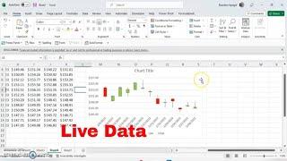 How to Make a Candlestick (Stock) Chart in Excel With Live Historical Stock Prices! #tutorial #stock