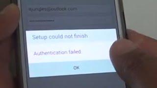 Samsung Galaxy S5: Fix Authentication Failed Error for Outlook Email / Hotmail Account