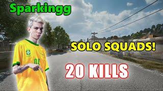 STK Sparkingg - 20 KILLS - SOLO SQUADS! - PUBG