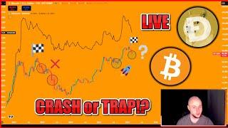  BITCOIN CRASHING AGAIN!? ALT SEASON DOGE PUMP or CRASH!? Dogecoin, BTC LIVE LIVESTREAM